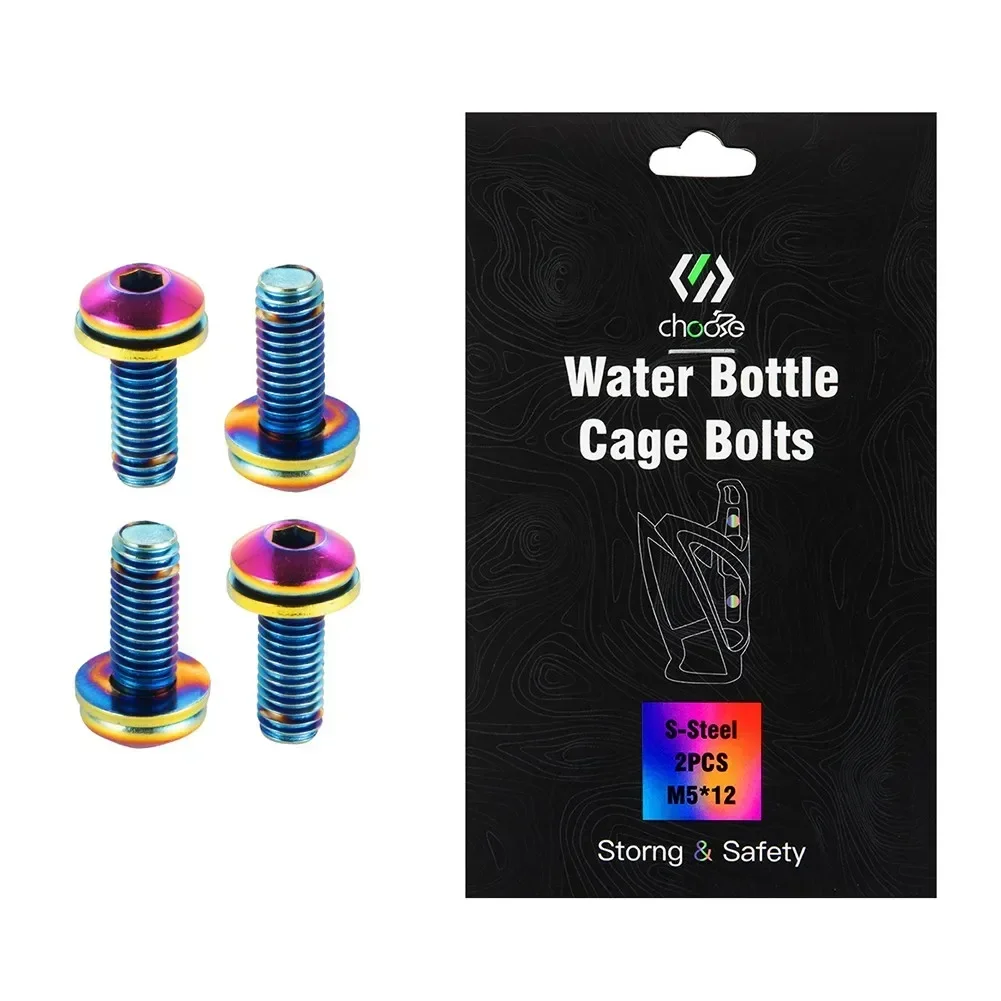 Mountain Biking Water Bottle - 4 buah M5x12 baut sangkar botol