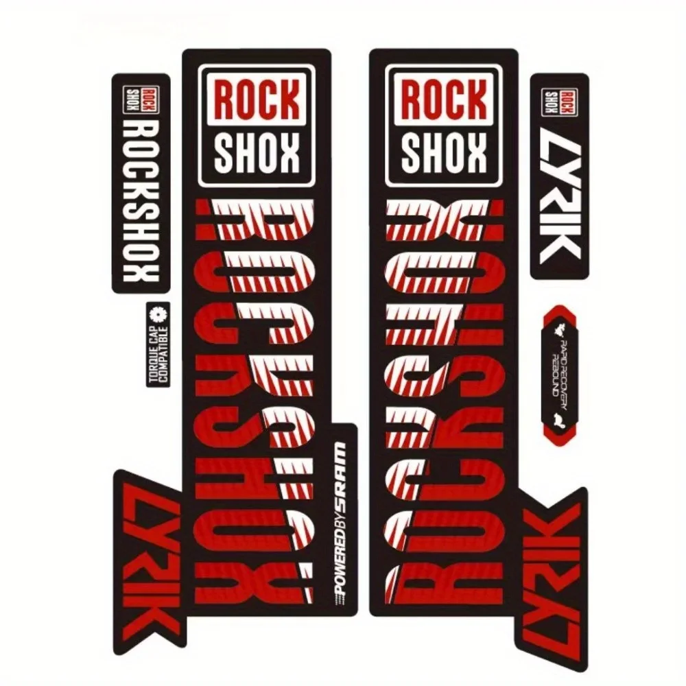 Mountain Biking Sport - Stiker Garpu Depan Sepeda Gunung ROCK