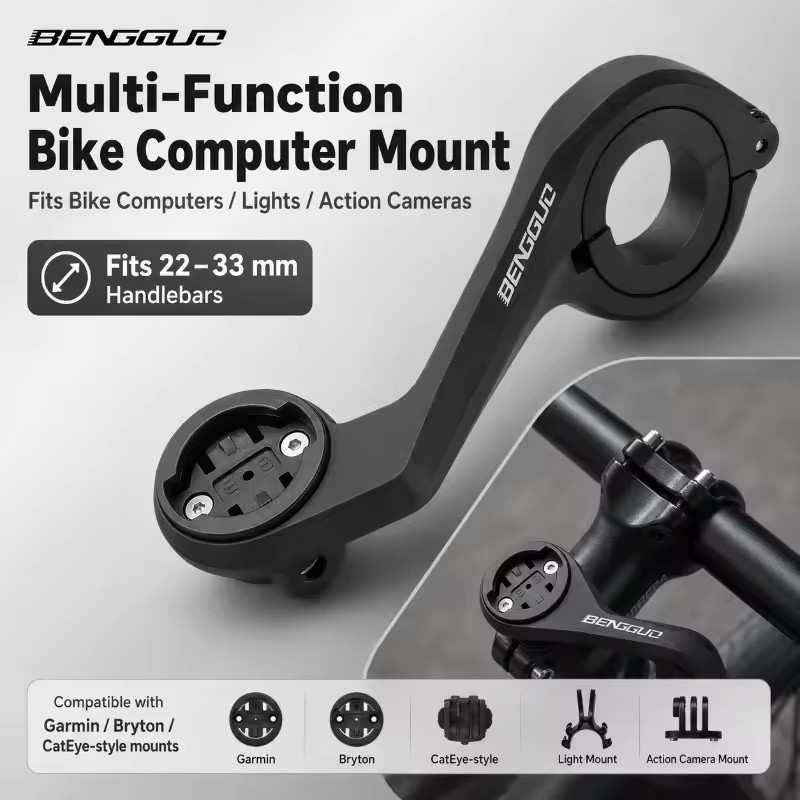 Mountain Biking Lights - Braket Ekstensi Dudukan Komputer Sepeda GPS