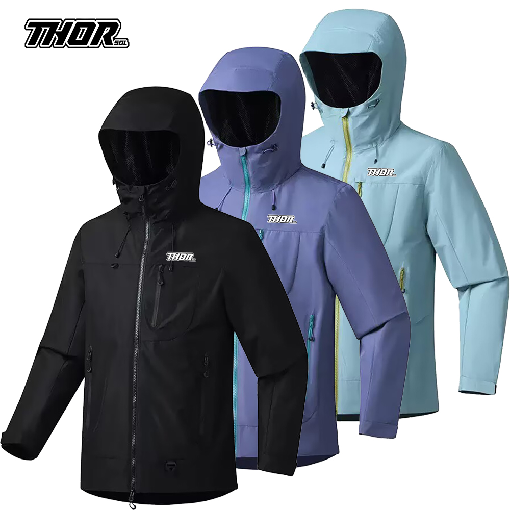 Mountain Biking Rain Jacket - THORSOL Jaket Hujan Bersepeda Pria, Jaket