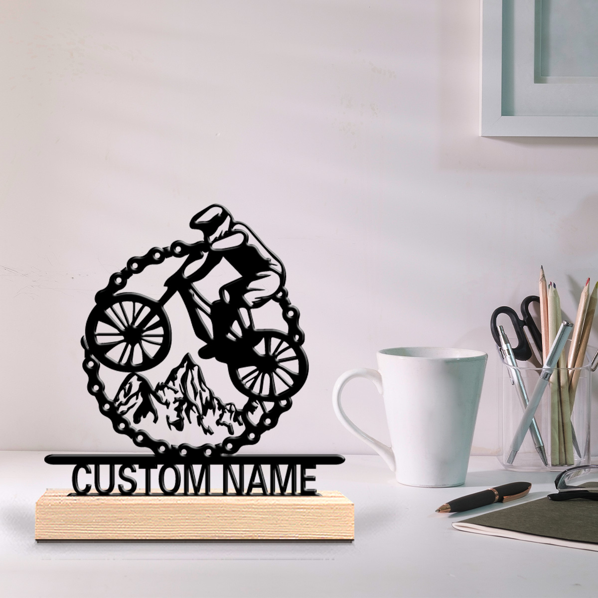 Mountain Biking Gifts - 1pc Patung Logam Sepeda Gunung Kustom