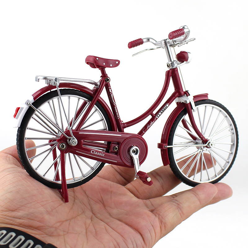 Mountain Biking Gifts - Set mainan simulasi sepeda Diecast, Model