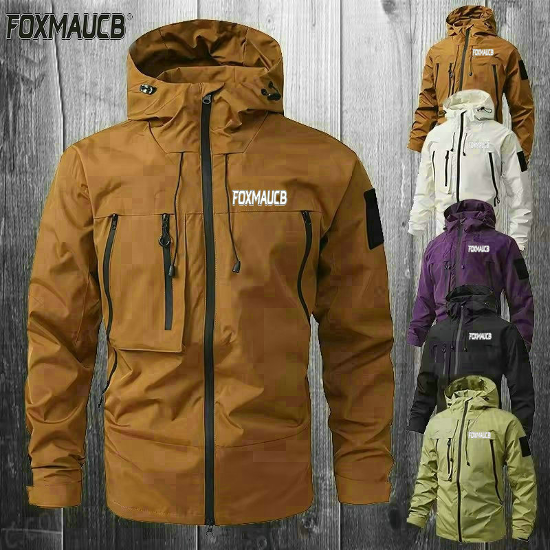 Mountain Biking Rain Jacket - FOXMAUCB Jaket Hujan Bersepeda Pria Tahan