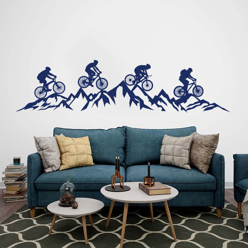 Stiker Dinding Travel Petualan - Mountain Biking Sport ulasan dan harga