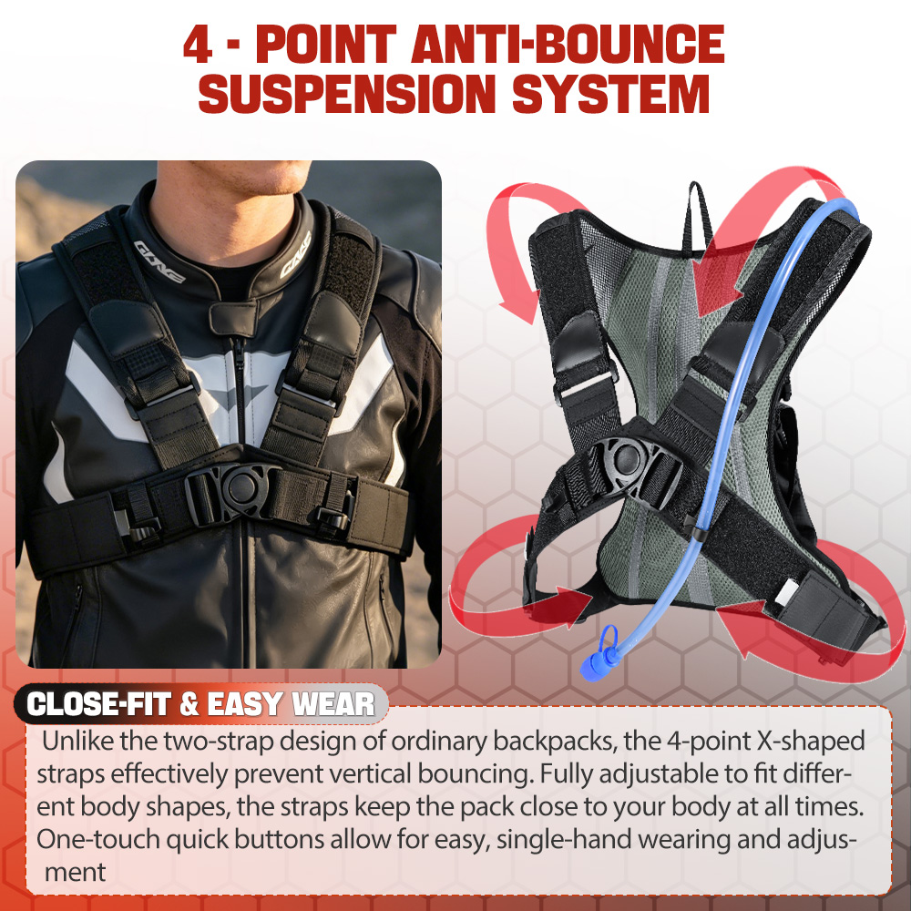 NEWBOLER 8L Paket Hidrasi Sepe - Mountain Biking Hydration Pack ulasan dan harga