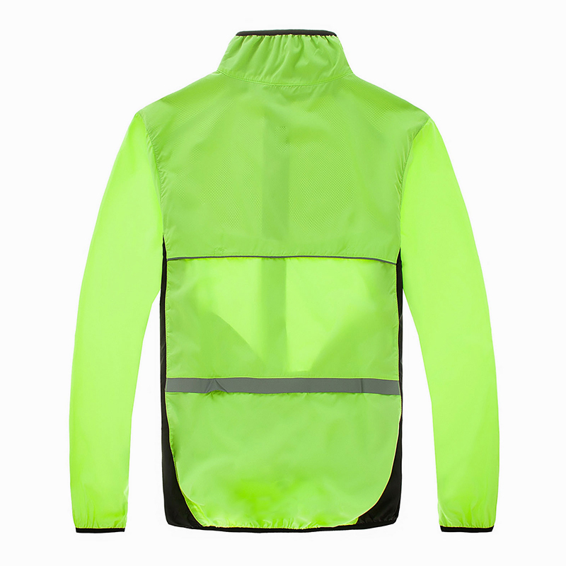 Jaket Bersepeda Angin Oranye M - Mountain Biking Rain Jacket ulasan dan harga