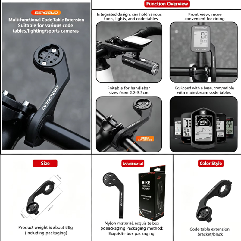 Braket Ekstensi Dudukan Komput - Mountain Biking Lights ulasan dan harga
