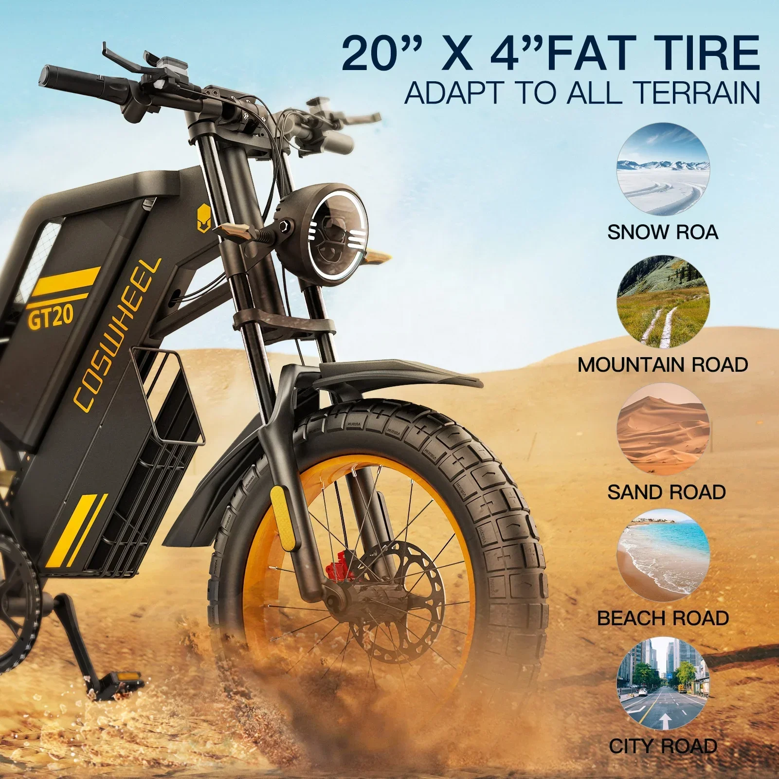 Sepeda Listrik Coswheel GT20 K - Mountain Biking In The Uk ulasan dan harga