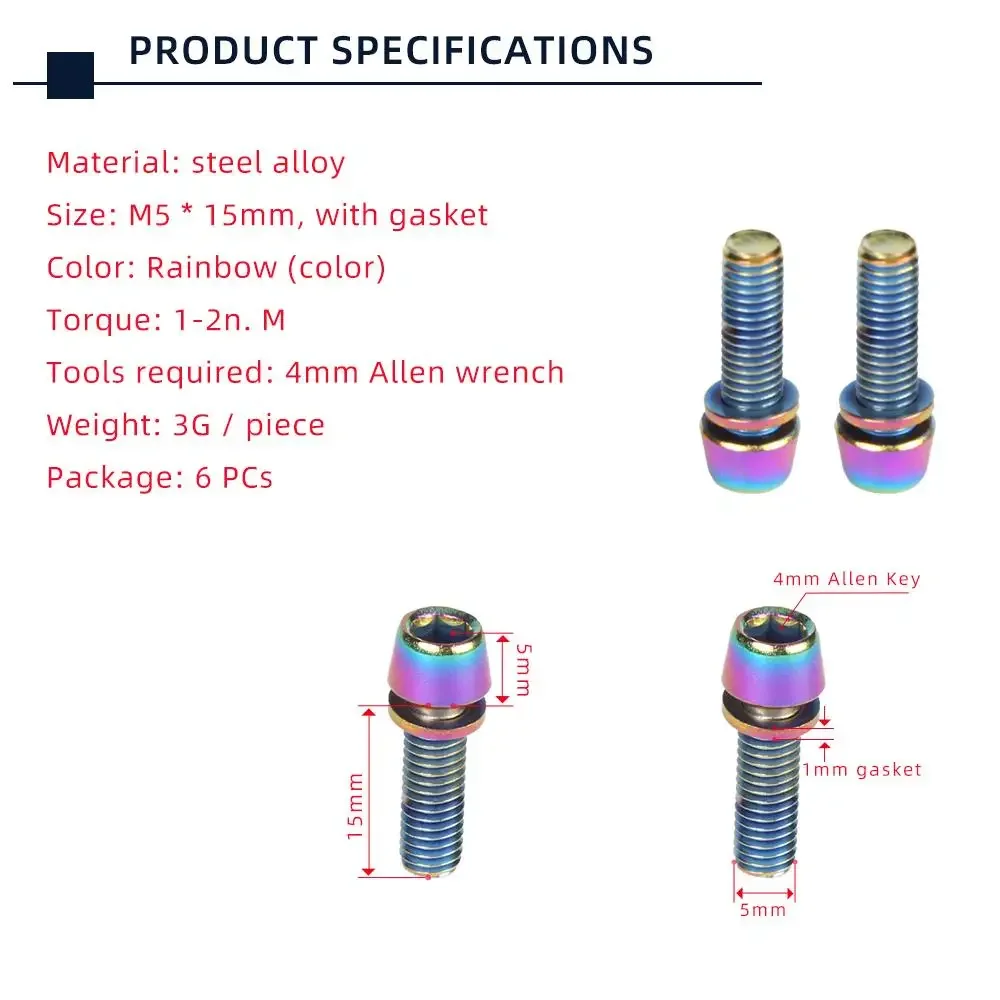 TANKE 6 Buah Sekrup Baut M5 *  - Mountain Biking Water Bottle ulasan dan harga