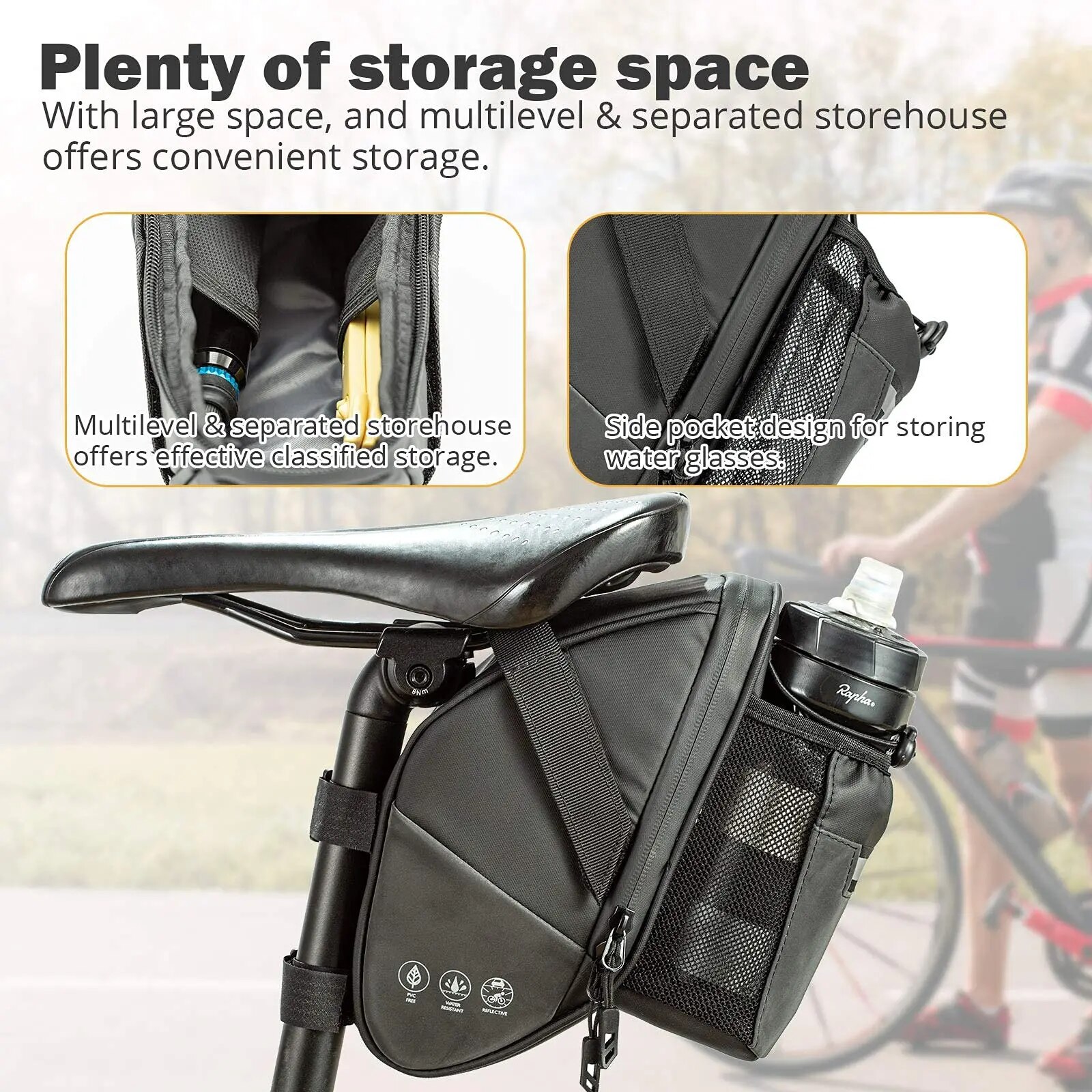 Tas sadel sepeda tahan air, ta - Mountain Biking Hydration Pack ulasan dan harga