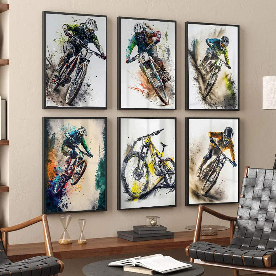 Lukisan berlian Diy seni dindi - Picture Of Mountain Biking ulasan dan harga